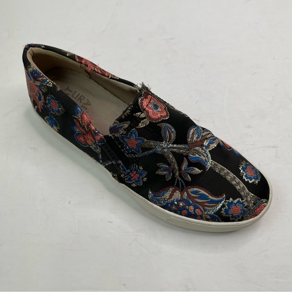 Naturalizer Shoes Women's‎ Brocade Floral Fabric Sneaker Slip On Marianne 7.5M